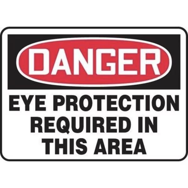 Accuform OSHA DANGER SAFETY SIGN EYE FRMPPE010XP FRMPPE010XP - main